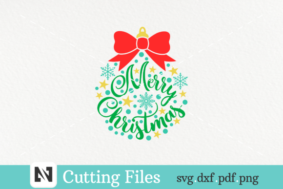 Christmas Ball: A Festive Graphic for Crafts and Marketing