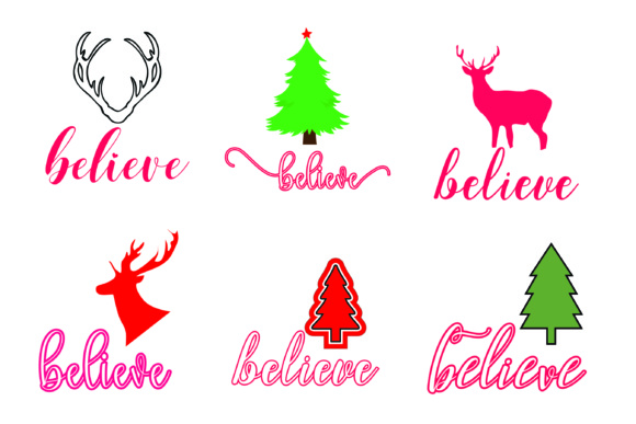 Christmas Believe Bundle: A Versatile Graphics and Print Templates Asset