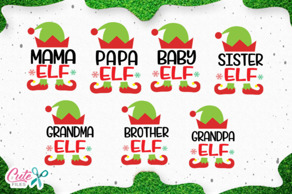 Christmas Family Elf: A Perfect Graphics Asset for Crafts