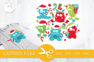 Christmas Monsters: A Festive Addition for Creative Crafts and Graphics