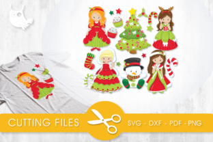 Christmas Princesses: A Magical Addition to Your Crafts and Graphics