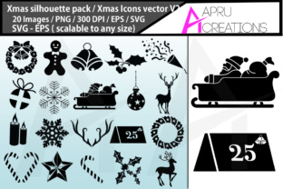 Christmas Silhouette Bundle: Perfect for Crafts and Graphics