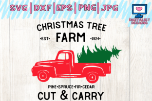 Christmas Truck, Farm Fresh Trees SVG for Festive Branding