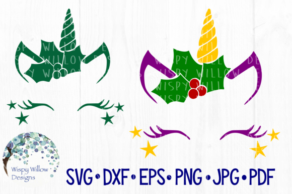 Christmas Unicorn: A Festive Graphics Asset for Crafts