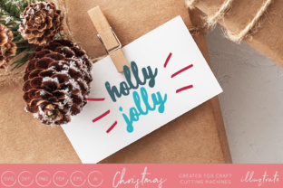 Jolly Holly Christmas: A Perfect Fit for Creative Crafts and Graphics