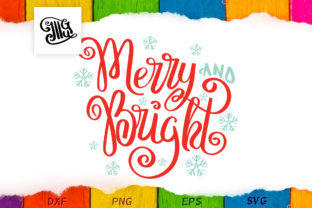 Merry and Bright - A Festive Hand Lettered Design